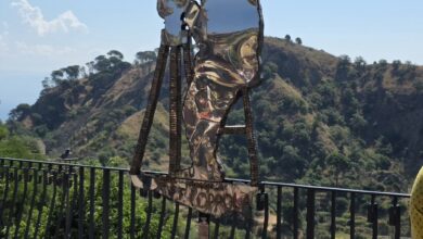 Francis Ford Coppola Sculpture in Savoca
